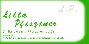 lilla pfisztner business card